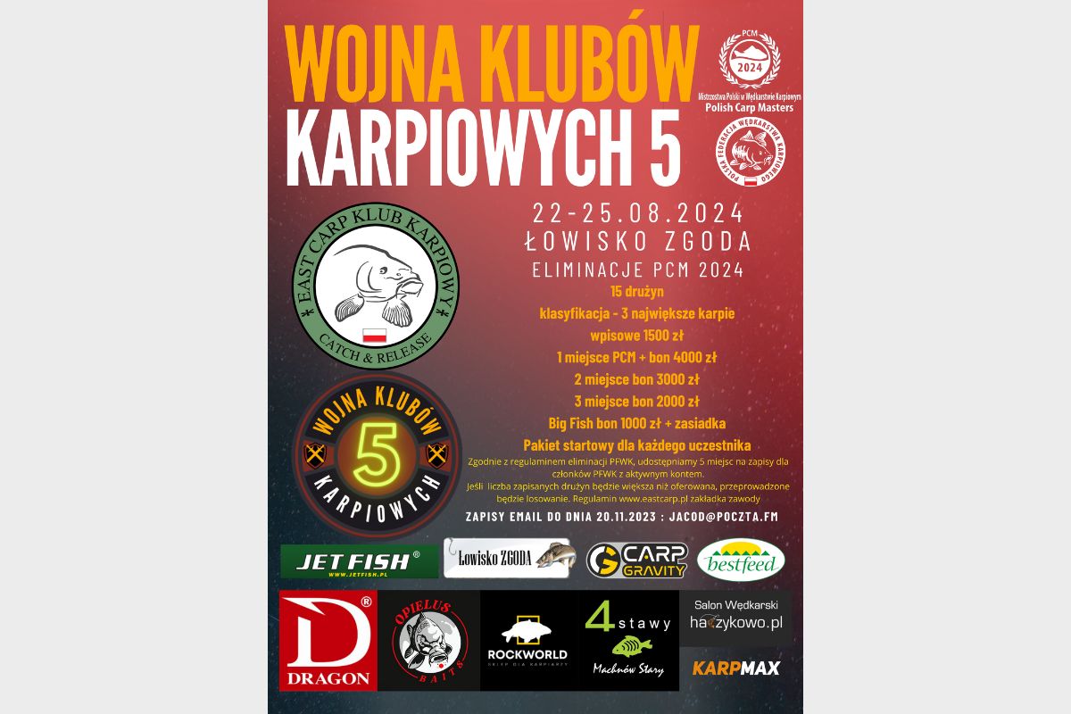 Zawody karpiowe na Łowisku Zgoda